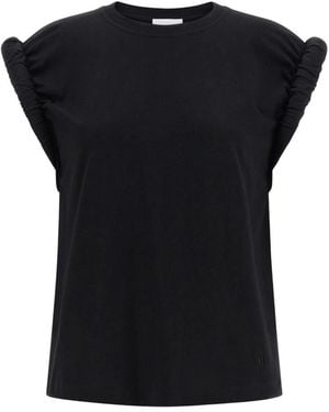 Nude Tops ,Zwart ,Katoen Cotton Jersey T-Shirt