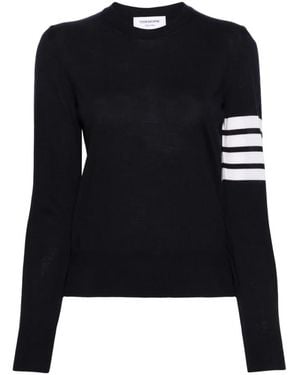 Thom Browne Round-Neck Knitwear - Negro