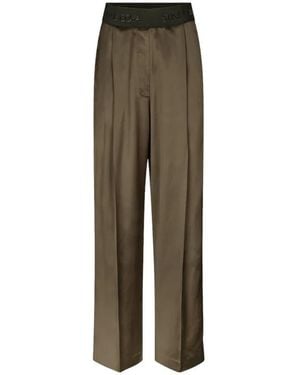 Stine Goya Straight Trousers - Green