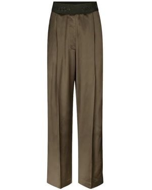 Stine Goya Straight Trousers - Green