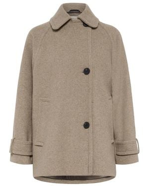 Inwear Double-Breasted Coats - Natural
