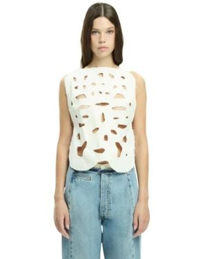 Malloni Sleeveless Tops - Blanco