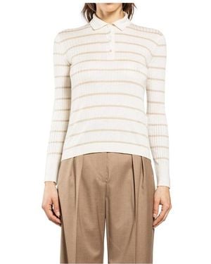 Max Mara Polo Shirts - Natural