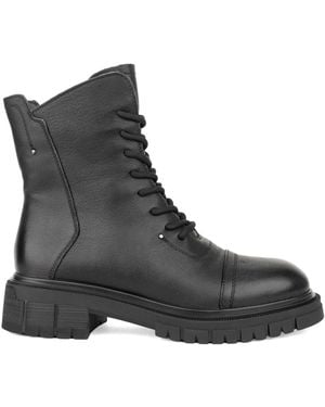 Linda Baumann Lace-Up Boots - Black