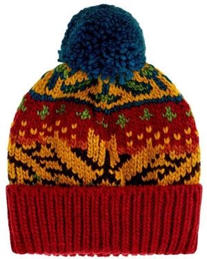 Gallo Bestickte Beanie Aus Acryl-Mischgewebe - Rot