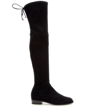 Stuart Weitzman Stilvolle lederstiefel für frauen - Schwarz