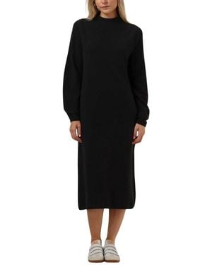 DRYKORN Kleedjes ,Zwart ,Antona Midi Jurk