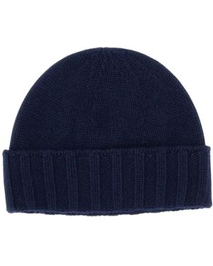 Drumohr Cable Knit Beanie - Blauw