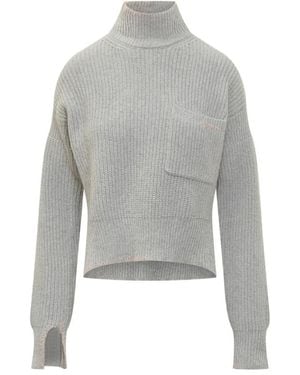 Marni Truien & Vesten ,Grijs ,Grijze Turtleneck Sweater