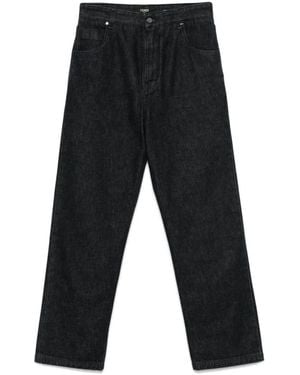 Fendi Straight Trousers - Black