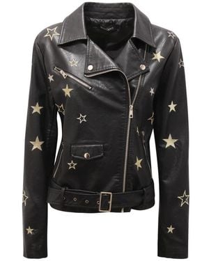 Mangano Leather Jackets - Black