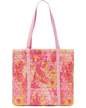 LoveShackFancy Borsa a tracolla trapuntata rosa henderson