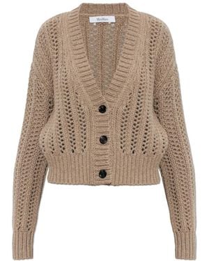 Max Mara Cashmere Cardigan Zaino - Naturel