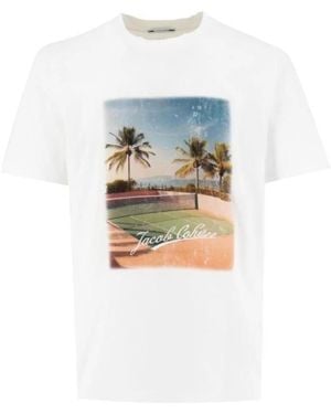 Jacob Cohen Witte T-Shirts - Blauw