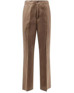 Hevò Wide Trousers - Marrone