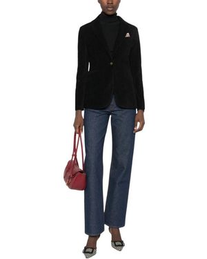 Circolo 1901 Jassen ,Zwart ,Corduroy Jacket