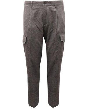 BRIGLIA Slim-Fit Trousers - Grey