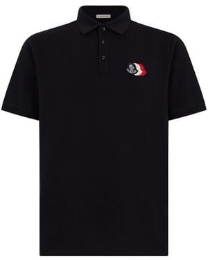 Moncler Polo Shirts - Negro