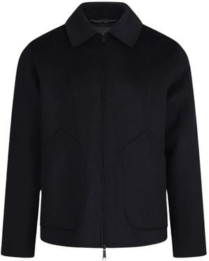 Paltò Hemdkragen Reißverschlussjacke - Blau
