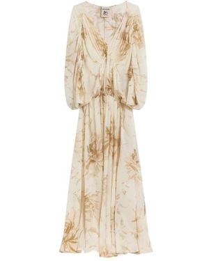 Semicouture Maxi Dresses - Natural