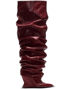 Balmain Over-Knee Boots - Rosso
