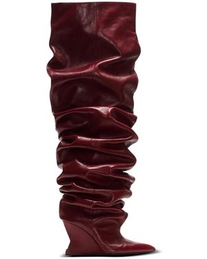 Balmain Over-Knee Boots - Rojo