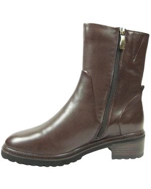 Everybody Schoenen ,Bruin ,Leer Gema Enkellaarsjes