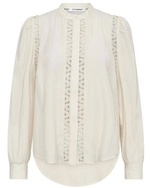 co'couture Kanten Shirt Aila Stijl Blouse - Wit