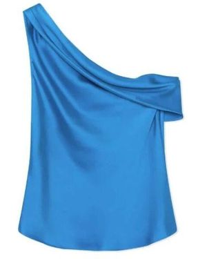 Jonathan Simkhai Draped top in phthalo - Blau
