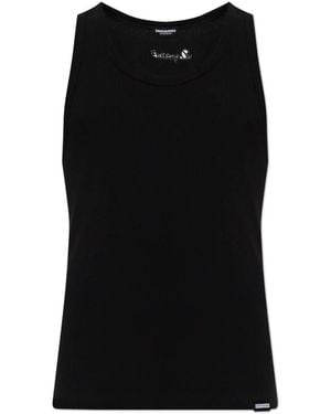 DSquared² Tops ,Zwart ,Katoen Luxe Ondergoed Top