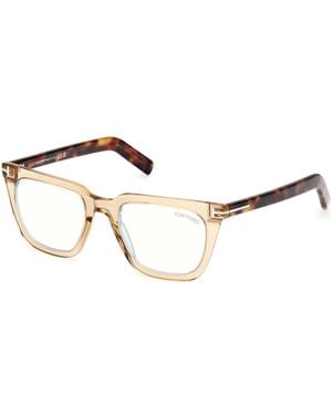 Tom Ford Blaue Square Optik - Mettallic