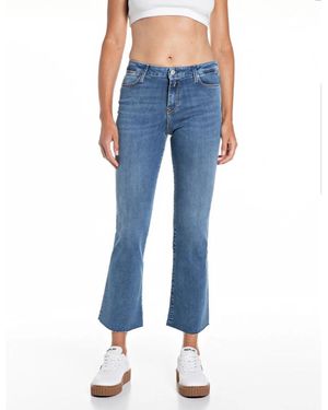 Replay Cropped Jeans - Azul