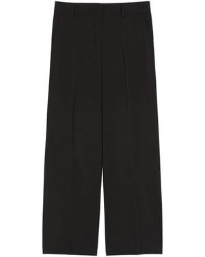 Weekend by Maxmara Weite Schwarze Woll-Palazzo-Hose