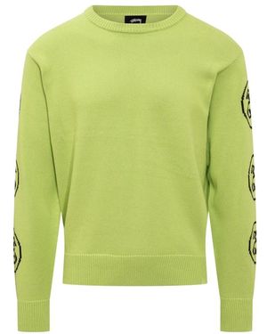 Stussy Round-Neck Knitwear - Vert