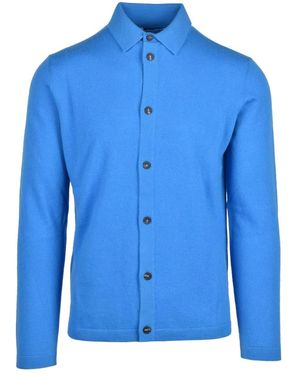Kangra Truien & Vesten ,Blauw ,Wol Maglia A Camicia