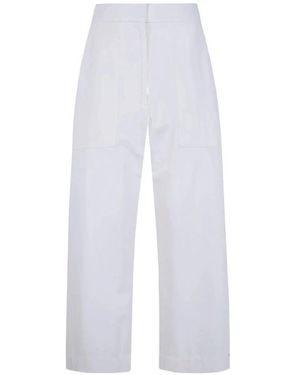 Studio Nicholson Broeken ,Wit ,Katoen Diome Twist Seam Button Front Pant