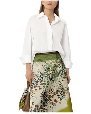 Luisa Cerano Oversized Blouse Met Verborgen Sluiting - Groen
