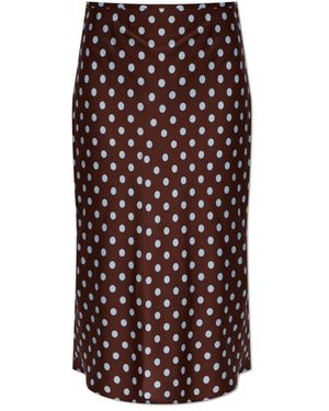 Posse Rokken ,Bruin ,Leer Leo Skirt