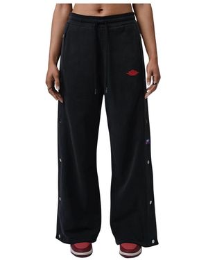 Nike Flight Fleece French Terry Snap Pants - Zwart