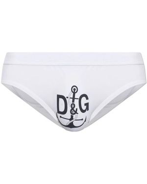 Dolce & Gabbana Badmode ,Wit ,Zwemshorts