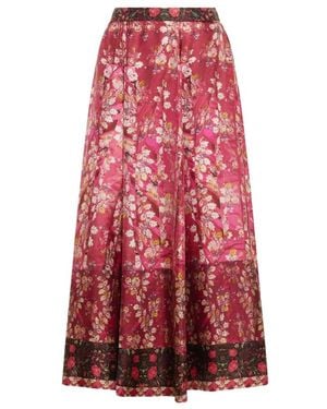 Pierre Louis Mascia Midi Skirts - Red