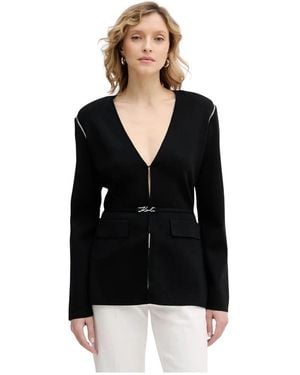 KARL LAGERFELD Cardigans - Negro