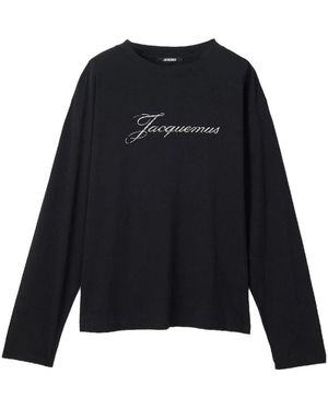 Jacquemus Long Sleeve T-Shirts - Black
