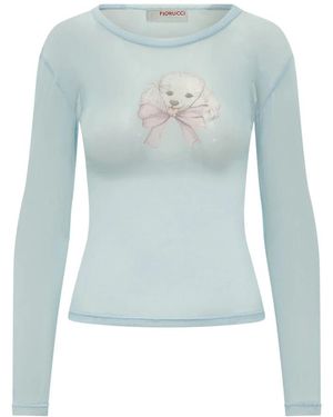 Fiorucci Long Sleeve Tops - Blue