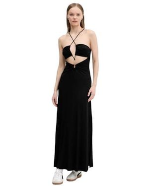Desigual Kleedjes ,Zwart ,Montpellier Maxi Jurk