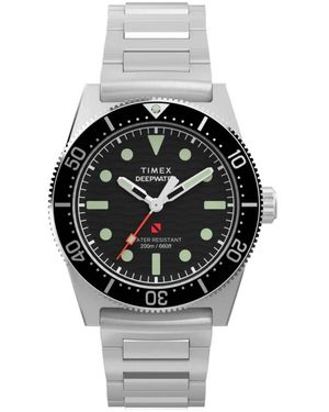 Timex Accessoires ,Grijs ,Tw 2W41700 Horloge - Metallic