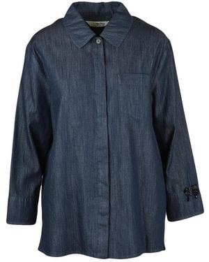 Max Mara Ellen Denim Shirt - Blauw