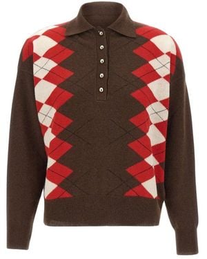 Marella Sequoia Gebreide Polo - Rood