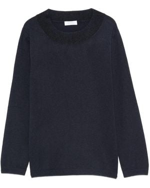 Barba Napoli Round-Neck Knitwear - Bleu