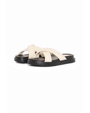 Ichi Schoenen ,Stijlvolle Oxford Tan Sandalen - Naturel